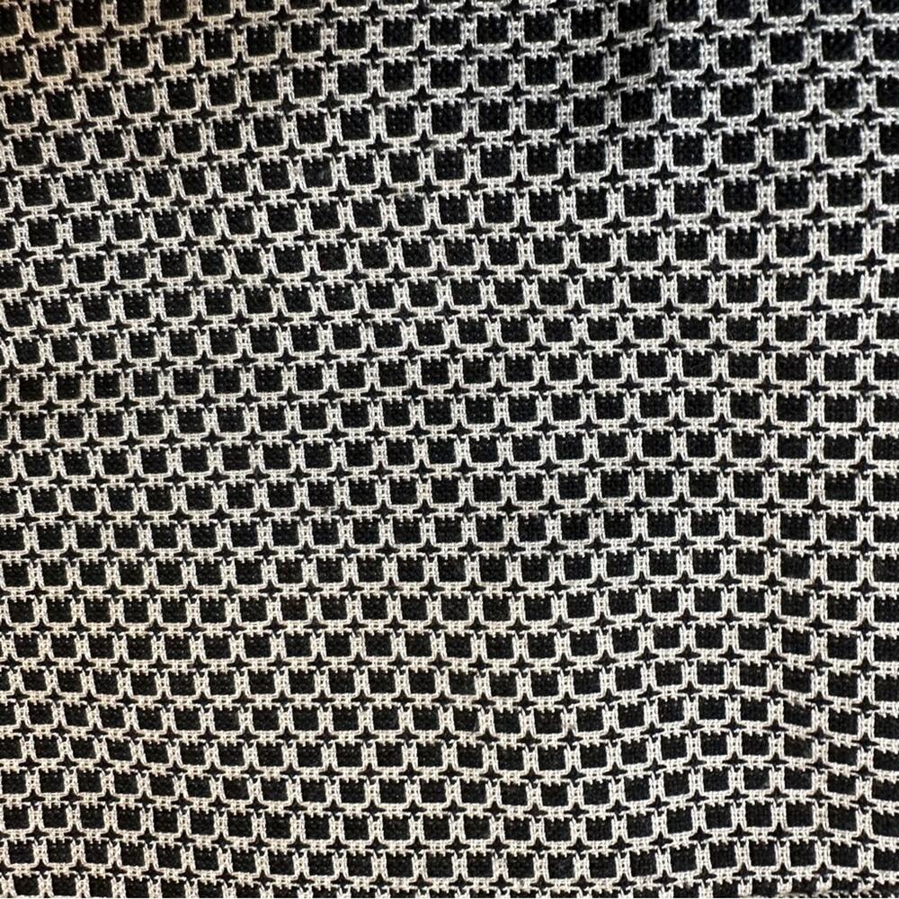Ann Taylor Tweed Mini Skirt Womens 4 Black White Mod Parisian Button Detail - Picture 5 of 8